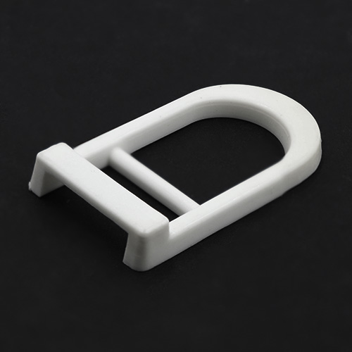 17127 Sullivans 20mm D Shaped Plastic Slide Buckle - White
