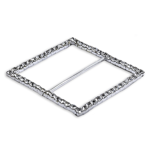 17264 Sullivans 60mm Square Diamonte Buckle