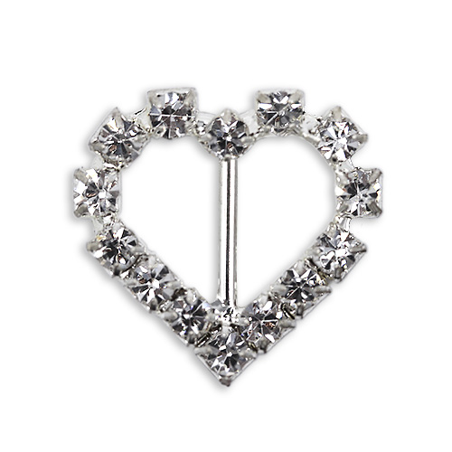 17270 Sullivans 25mm Heart Diamonte Buckle