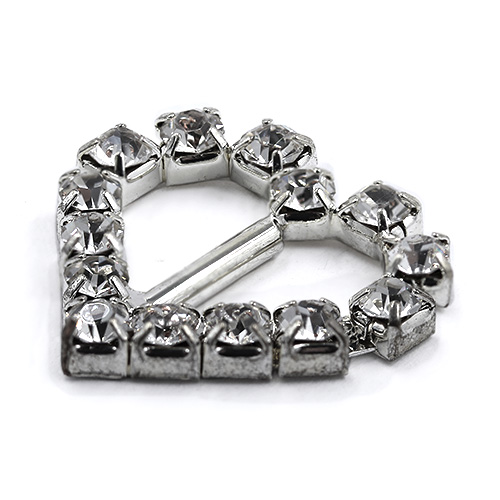 17270 Sullivans 25mm Heart Diamonte Buckle