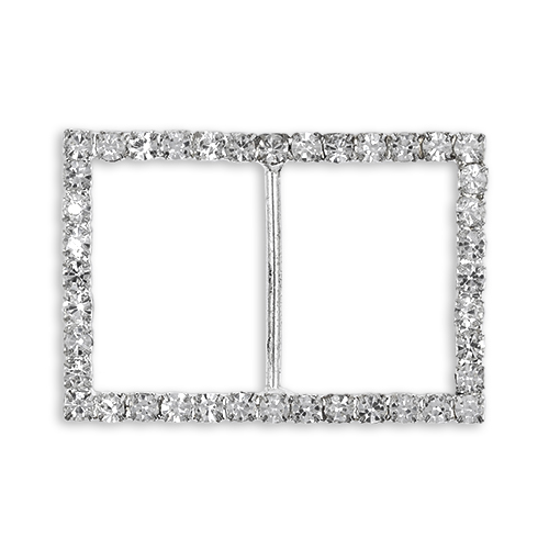 17273 Sullivans 52mm Rectangle Diamonte Buckle