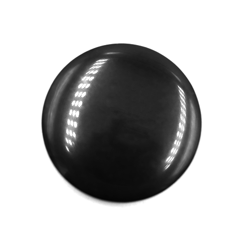 17274 Sullivans 25mm Plain Round Plastic Button - Black - 26 In A Tube