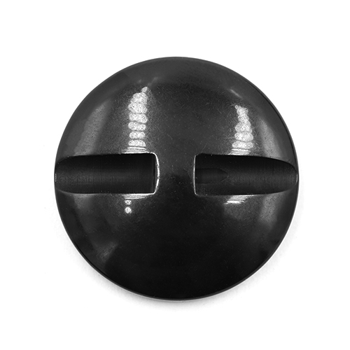 17274 Sullivans 25mm Plain Round Plastic Button - Black - 26 In A Tube