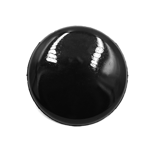 17276 Sullivans 19mm Plain Round Plastic Button - Black - 31 In A Tube