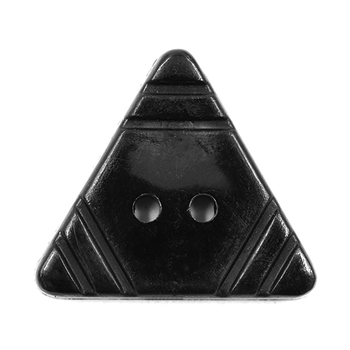 17285 Sullivans 20mm Triangle Plastic Button - Black - 44 In A Tube
