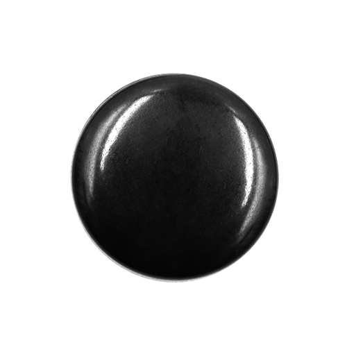 17293 Sullivans 12mm Round Plastic Button With Shank - Black - 60 In A Tube