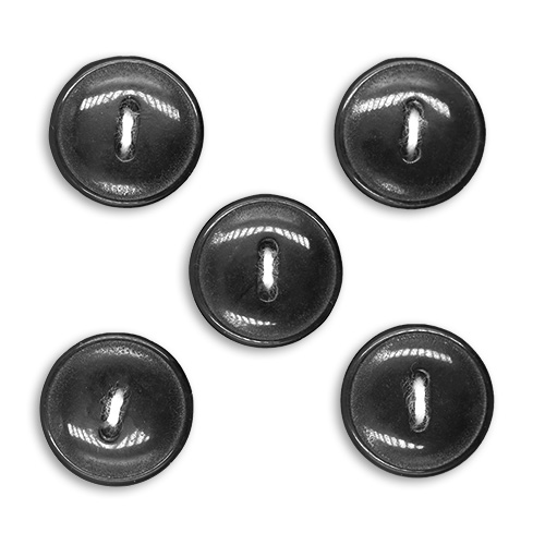 17461 Sullivans Buttons Card - 13mm With Two Holes - Black - 5pcs