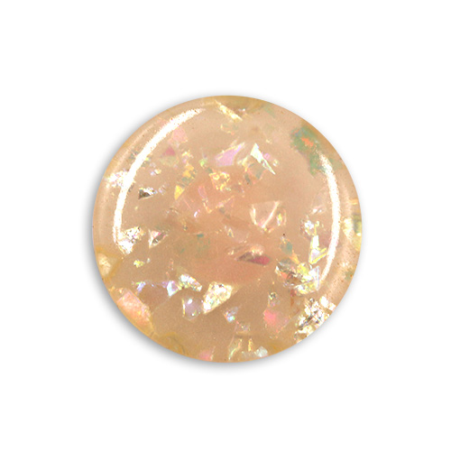 17619 Sullivans 14mm Round Plastic Button With Shiny Flecks - Peach - 29 In A Tube