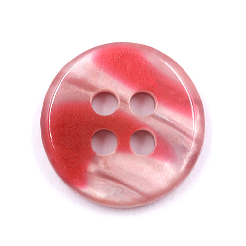 17669 Sullivans 11mm Round Plastic Button With Shaded Effect - Pink - 40 In A Tube