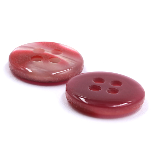 17669 Sullivans 11mm Round Plastic Button With Shaded Effect - Pink - 40 In A Tube