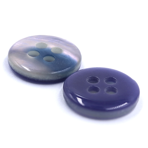 17676 Sullivans 11mm Round Plastic Button With Shaded Effect - Mauve - 40 In A Tube