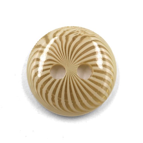 18214 Sullivans 11mm Round Plastic Buttons With Patterned Stripes - Beige - 68 In A Tube