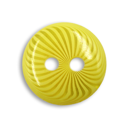 18215 Sullivans 11mm Round Plastic Buttons With Patterned Stripes - Yellow - 68 In A Tube