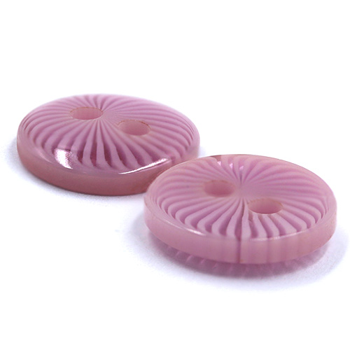 18219 Sullivans 11mm Round Plastic Buttons With Patterned Stripes - Lavender - 68 In A Tube