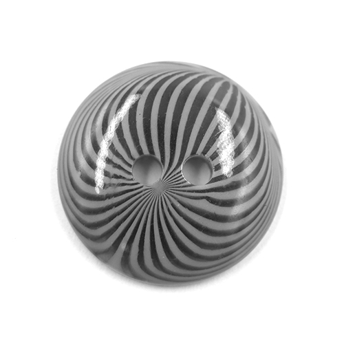 18221 Sullivans 15mm Round Plastic Buttons With Patterned Stripes - Grey - 50 In A Tube