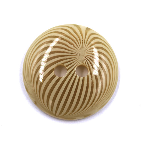 18223 Sullivans 15mm Round Plastic Buttons With Patterned Stripes - Beige - 50 In A Tube