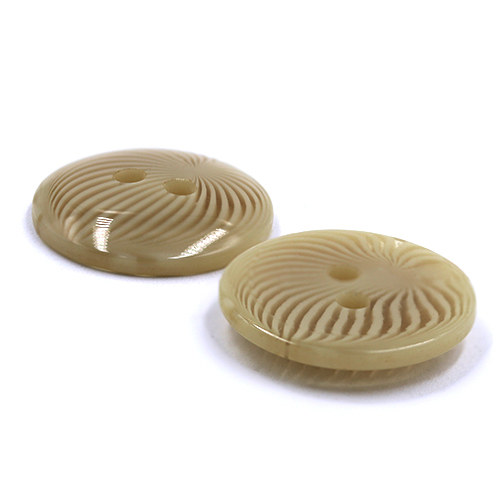 18223 Sullivans 15mm Round Plastic Buttons With Patterned Stripes - Beige - 50 In A Tube