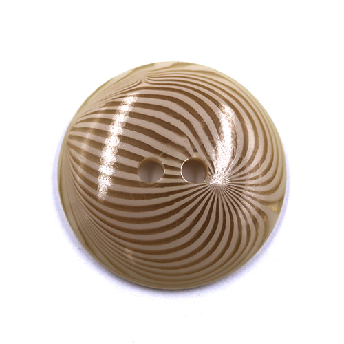 18233 Sullivans 18mm Round Plastic Buttons With Patterned Stripes - Beige - 40 In A Tube