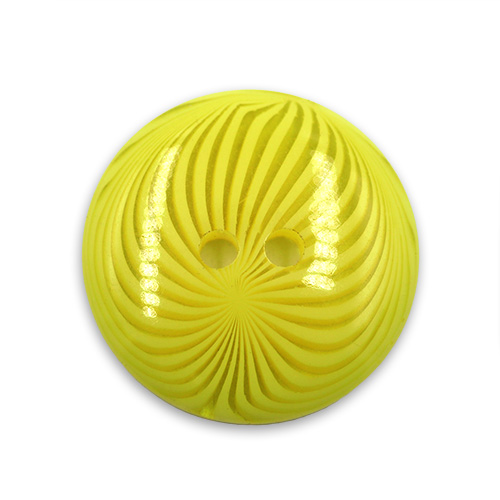 18234 Sullivans 18mm Round Plastic Buttons With Patterned Stripes - Yellow - 40 In A Tube