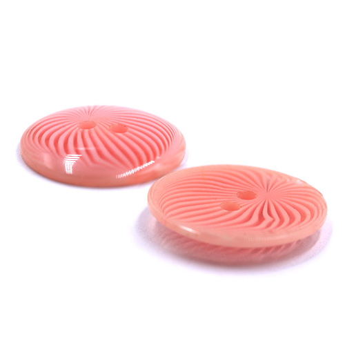 18235 Sullivans 18mm Round Plastic Buttons With Patterned Stripes - Pink - 40 In A Tube