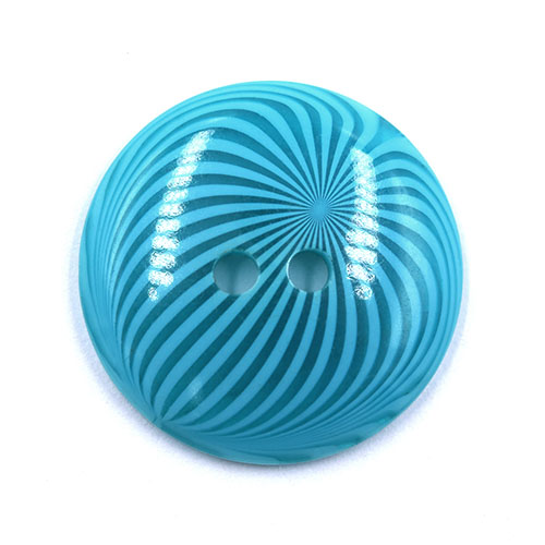 18236 Sullivans 18mm Round Plastic Buttons With Patterned Stripes - Turquoise - 40 In A Tube