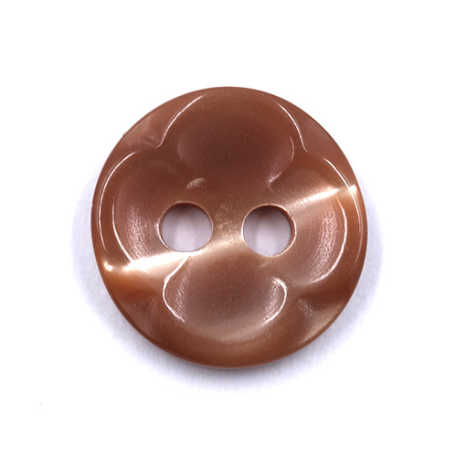 18749 Sullivans 11mm Round Plastic Button With Uneven Surface - Brown - 58 In A Tube