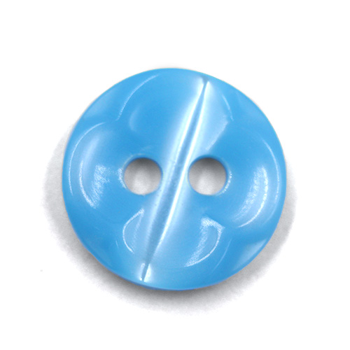 18754 Sullivans 11mm Round Plastic Button With Uneven Surface - Blue - 58 In A Tube