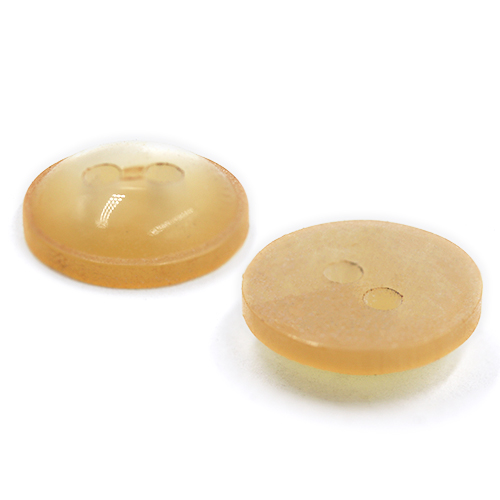 18870 Sullivans 12mm Round Plastic Button With Two Holes - Beige - 79 In A Tube
