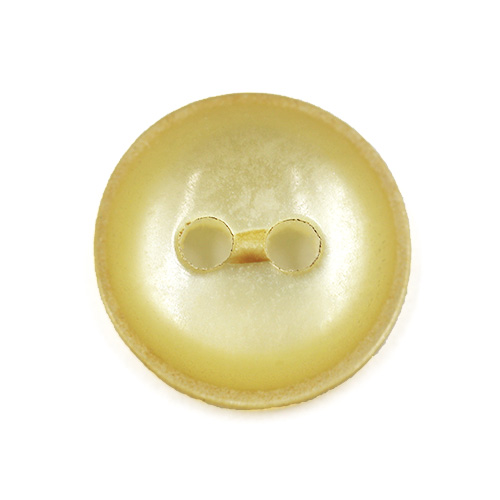 18871 Sullivans 12mm Round Plastic Button With Two Holes - Lemon - 79 In A Tube