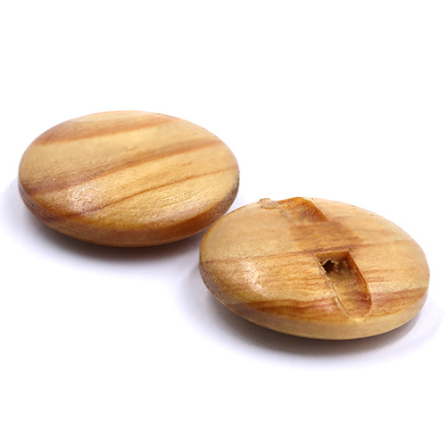 19003 Sullivans 25mm Round Wooden Buttons - 30 In A Tube