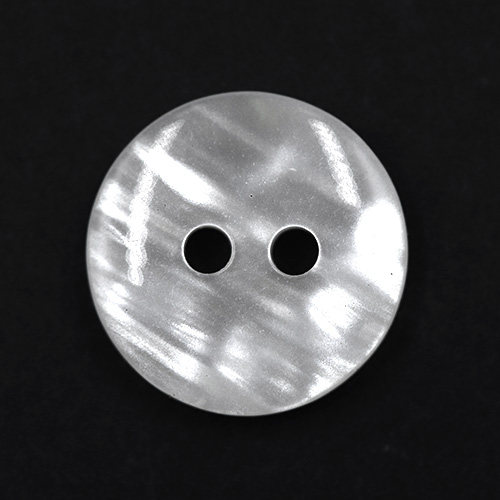 19008 Sullivans 15mm Plastic Button With Four Holes - Frosted White - 45 In A Tube