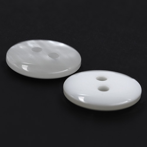 19008 Sullivans 15mm Plastic Button With Four Holes - Frosted White - 45 In A Tube