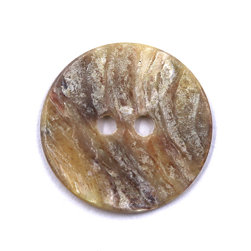 19022 Sullivans 15mm Round Akoya Shell Buttons - River Smoked - 28 In A Tube