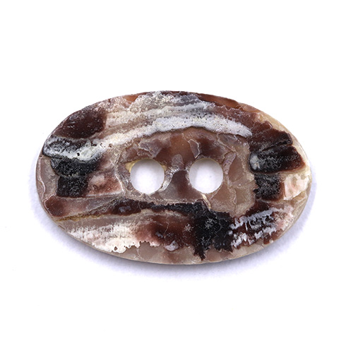 19023 Sullivans 23mm Oval Akoya Shell Buttons - River Smoked - 28 In A Tube