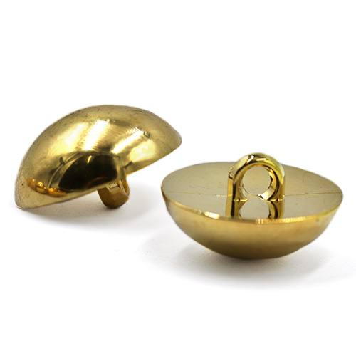 19045 Sullivans 21mm Domed Plastic Button With Shank - Gold - 35 In A Tube