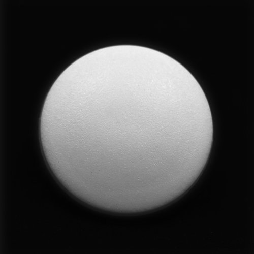 19071 Sullivans 17mm Round Plastic Button With Shank - Matt White - 74 In A Tube