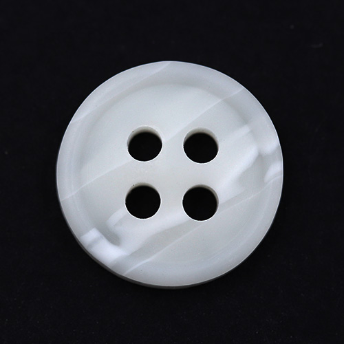 19082 Sullivans 13mm Plastic Button With Four Holes - White - 115 In A Tube