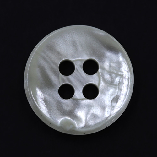19083 Sullivans 14mm Pearlised Plastic Button With Four Holes - Cream - 108 In A Tube