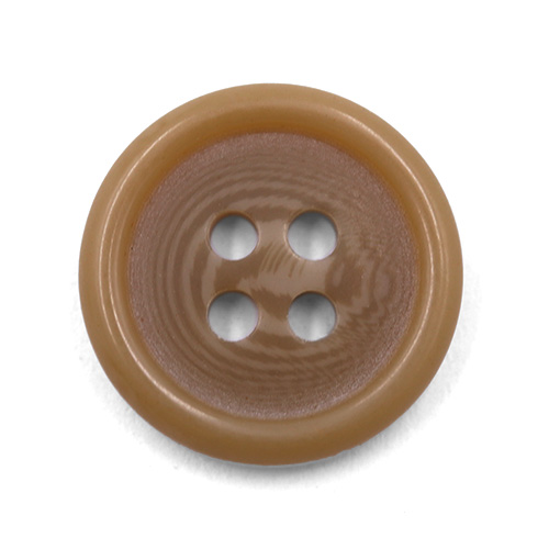 19089 Sullivans 15mm Plastic Button With Four Holes - Tan - 39 In A Tube