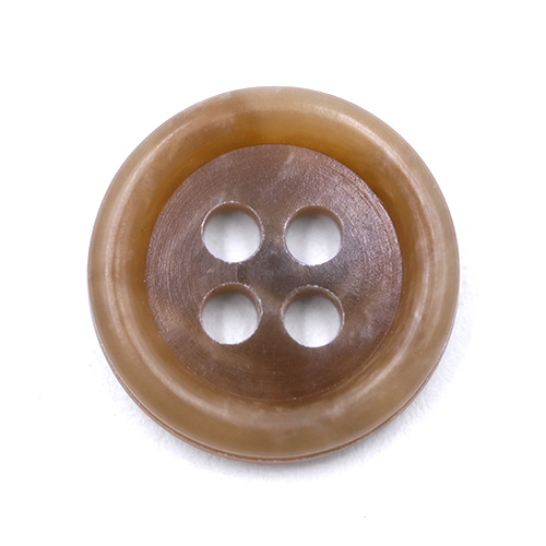 19090 Sullivans 15mm Plastic Button With Four Holes - Beige - 39 In A Tube
