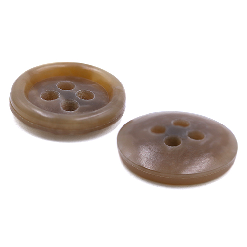19090 Sullivans 15mm Plastic Button With Four Holes - Beige - 39 In A Tube