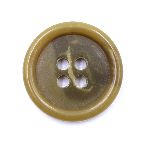 19099 Sullivans 20mm Plastic Button With Four Holes - Olive - 38 In A Tube