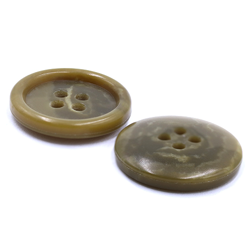 19099 Sullivans 20mm Plastic Button With Four Holes - Olive - 38 In A Tube