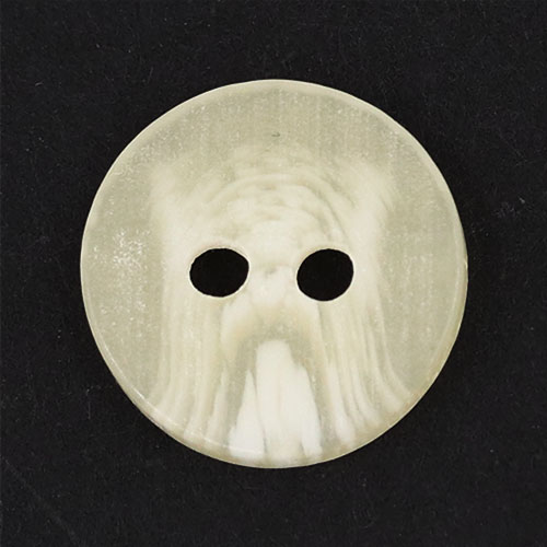 19115 Sullivans 12mm Plastic Button With Two Holes - Cream - 67 In A Tube