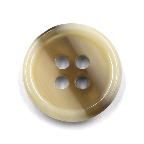 19118 Sullivans 14mm Plastic Button - Two Toned - Beige - 39 In A Tube