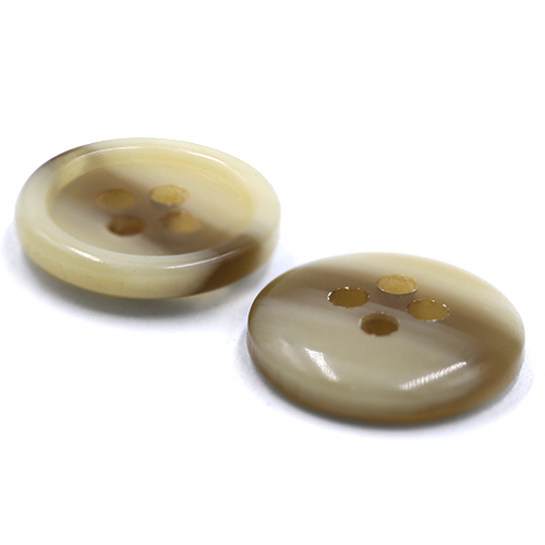 19118 Sullivans 14mm Plastic Button - Two Toned - Beige - 39 In A Tube