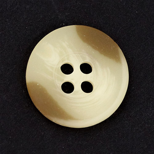 19120 Sullivans 15mm Plastic Button With Four Holes - Cream/tan - 38 In A Tube
