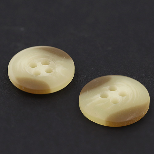 19120 Sullivans 15mm Plastic Button With Four Holes - Cream/tan - 38 In A Tube