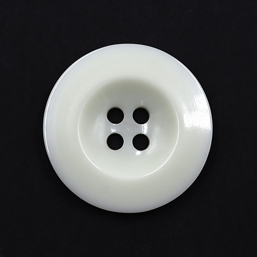 19125 Sullivans 23mm Round Plastic Button With Four Holes - Ivory - 33 In A Tube