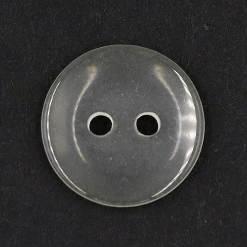19408 Sullivans 13mm Round Plastic Buttons With Two Holes - Clear - 160 In A Tube